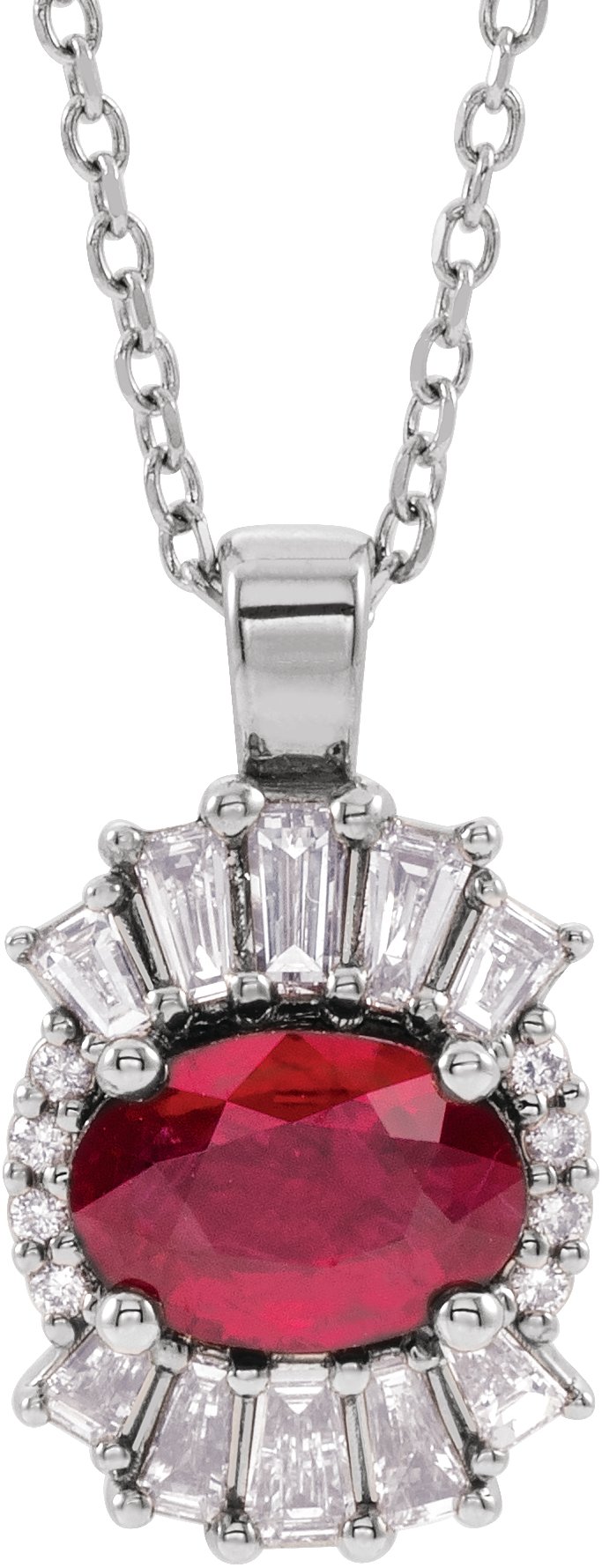 Halo-Style Necklace or Pendant