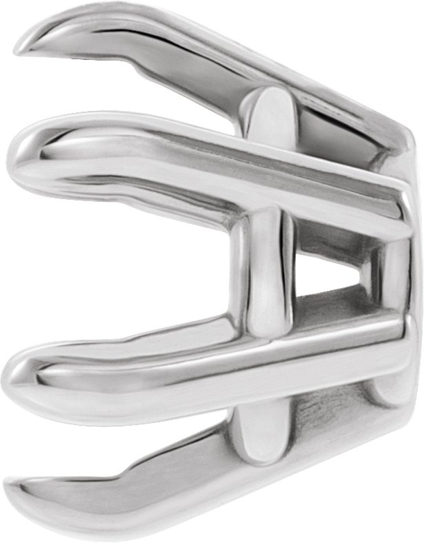 Round 6-Prong Pre-Notched Claw Earring Setting