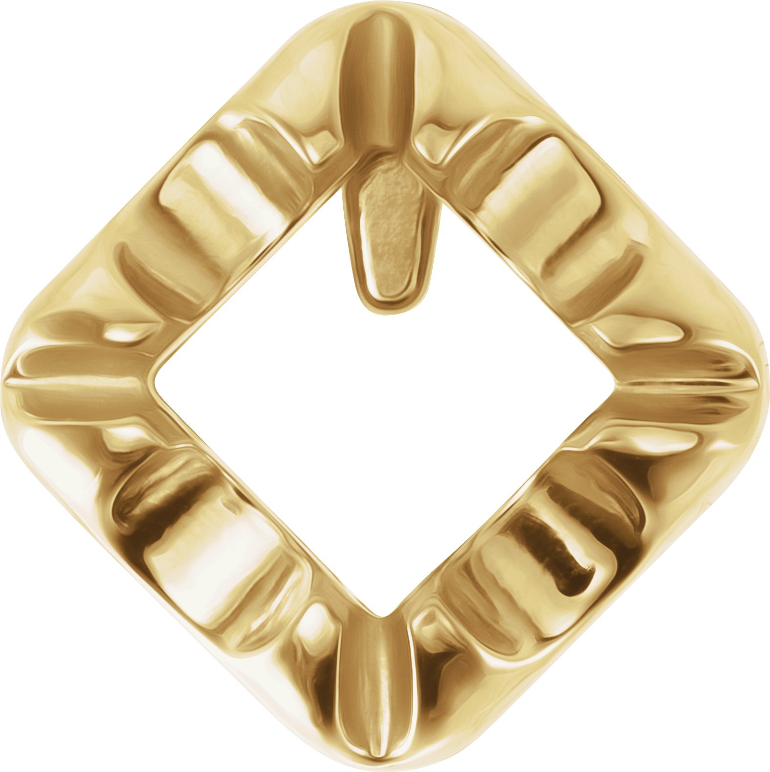 Square 8-Prong Illusion Earring Setting