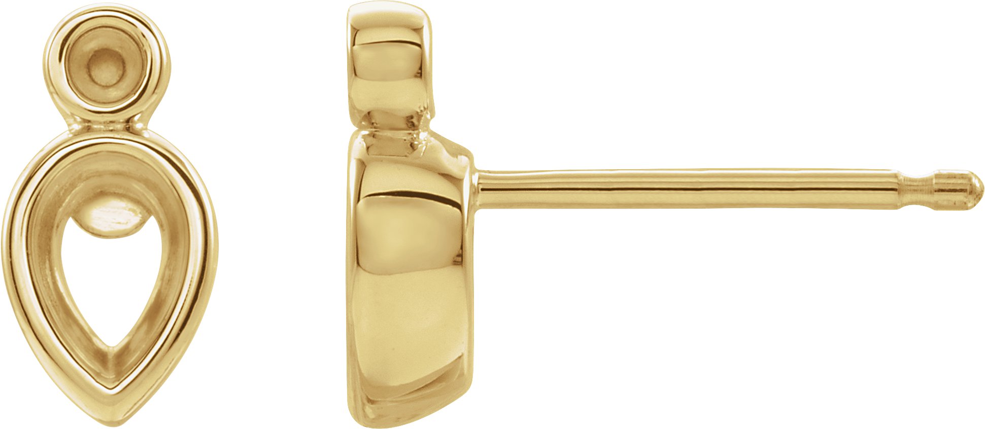 Bezel-Set Earrings