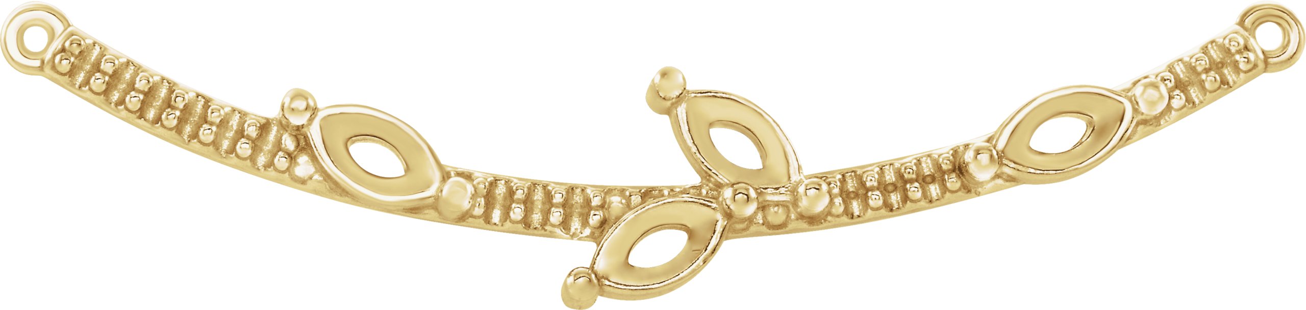 Family Curved Bar Necklace or Center