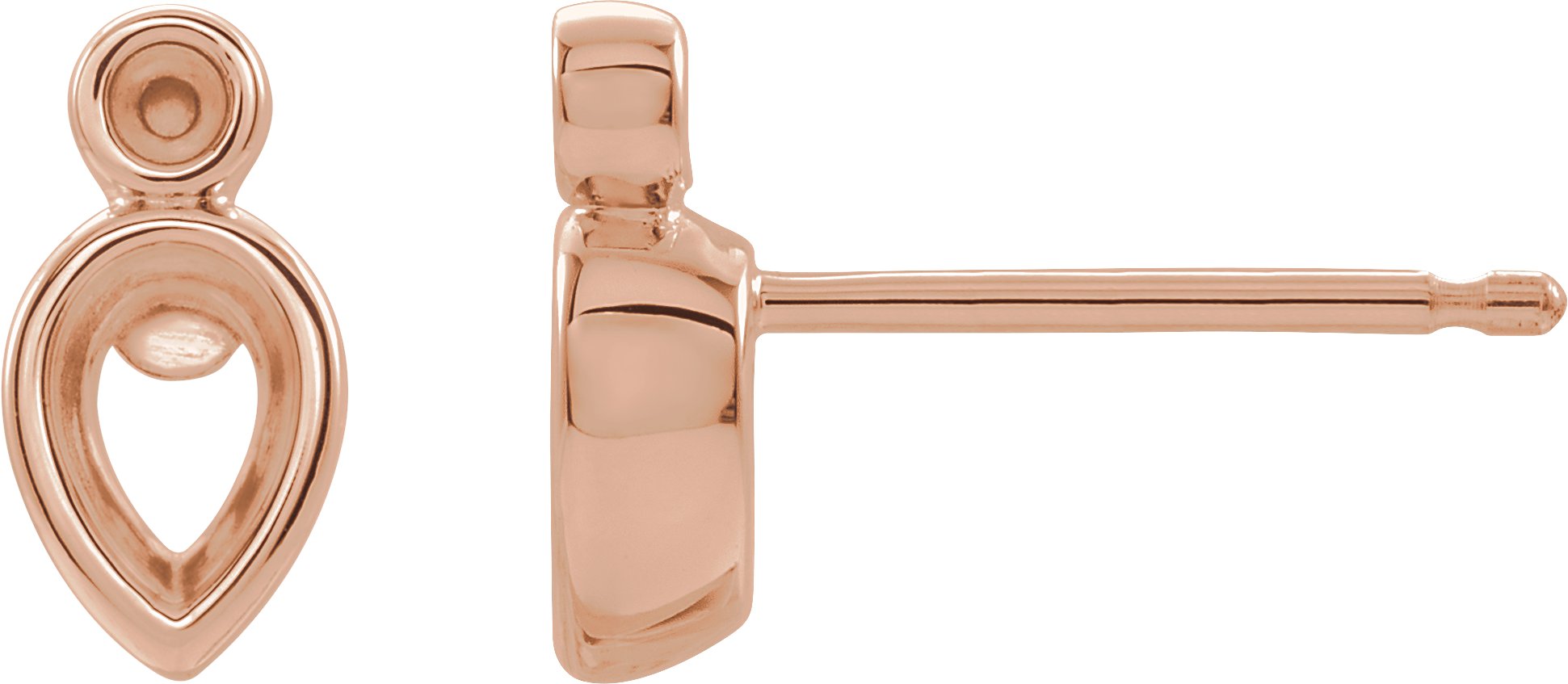 Bezel-Set Earrings
