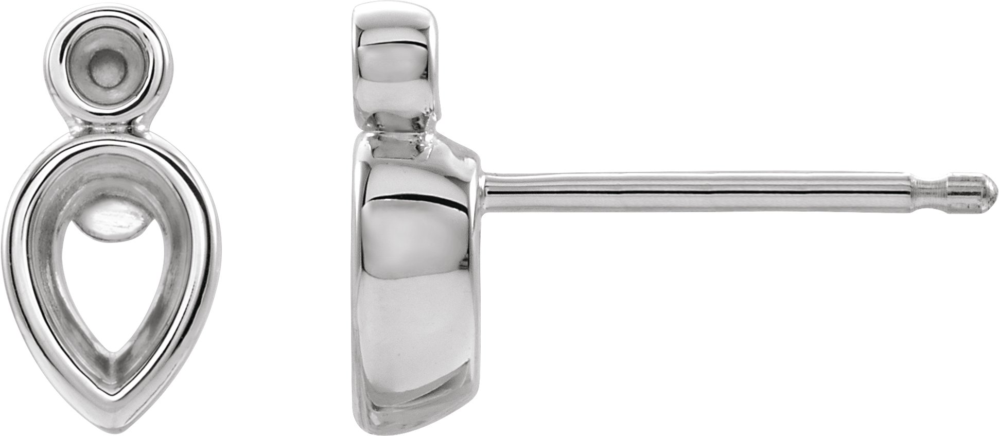 Bezel-Set Earrings