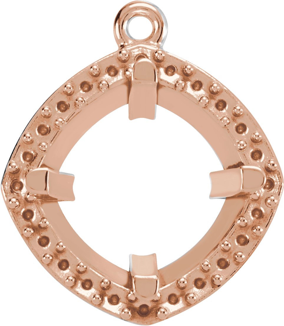 Cushion Halo-Style Dangle
