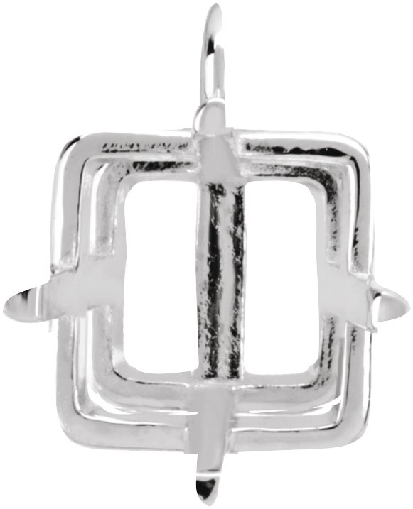 Square 4-Prong Basket Dangle