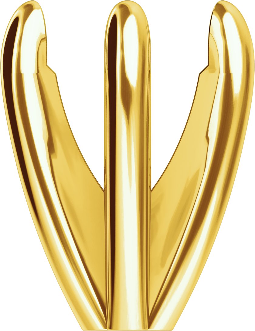 Pre-Notched Claw-Prong Shank Setting