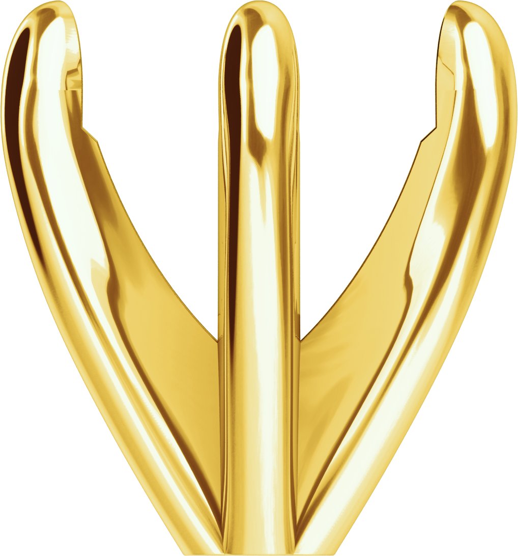 Pre-Notched Claw-Prong Shank Setting