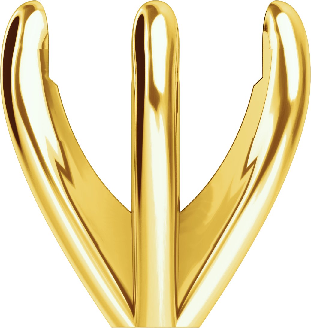 Pre-Notched Claw-Prong Shank Setting