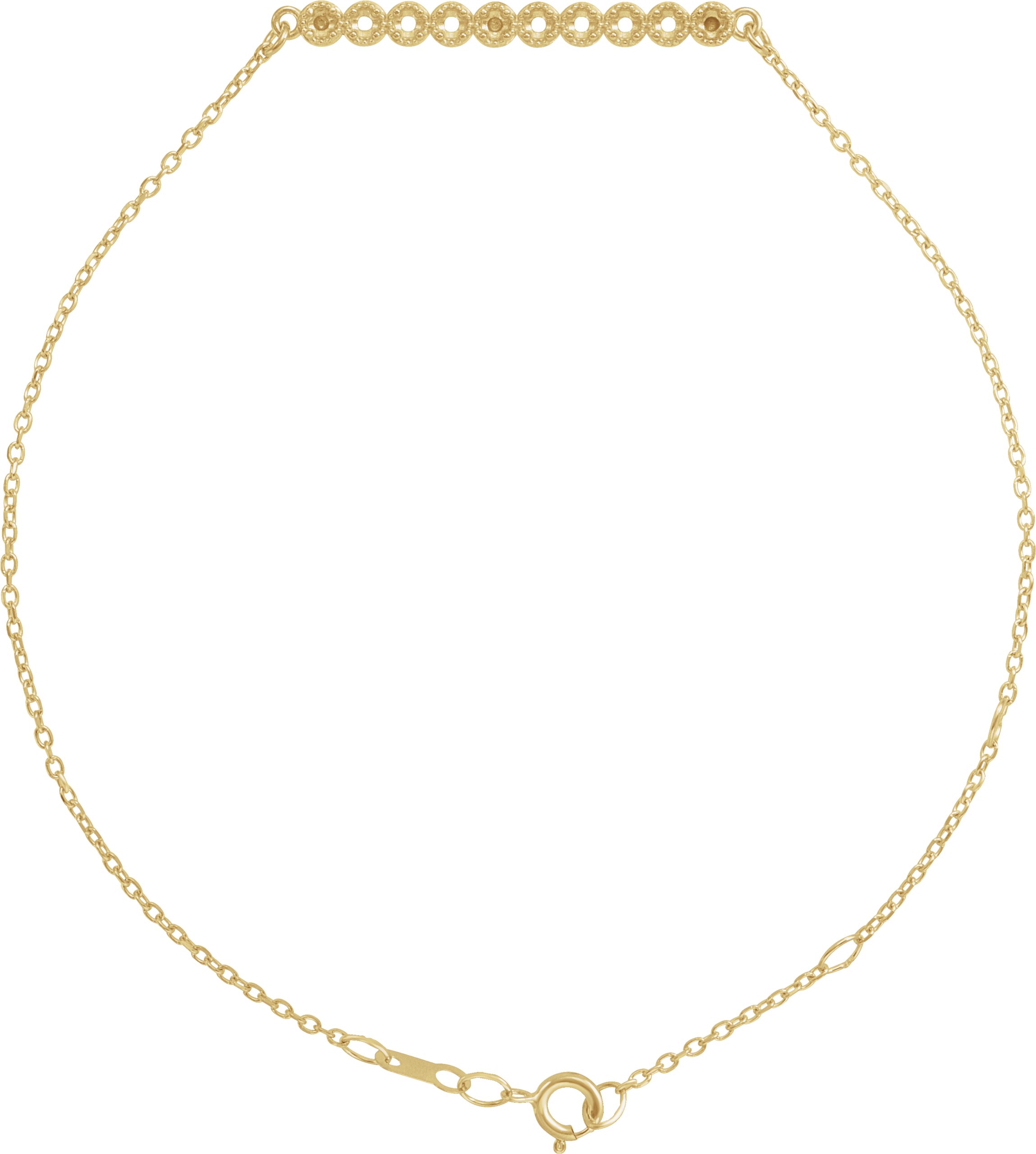 Кръгъл Бар 6 1/2-7 1/2" Bracelet Монтаж