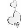 Sterling Silver .02 CTW Diamond Heart Pendant Ref. 3266865