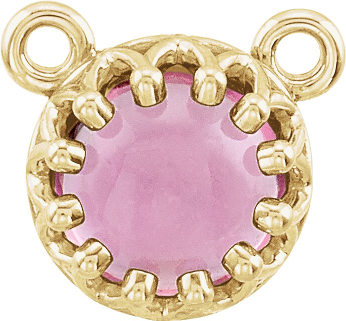 Round Cabochon Necklace Center 