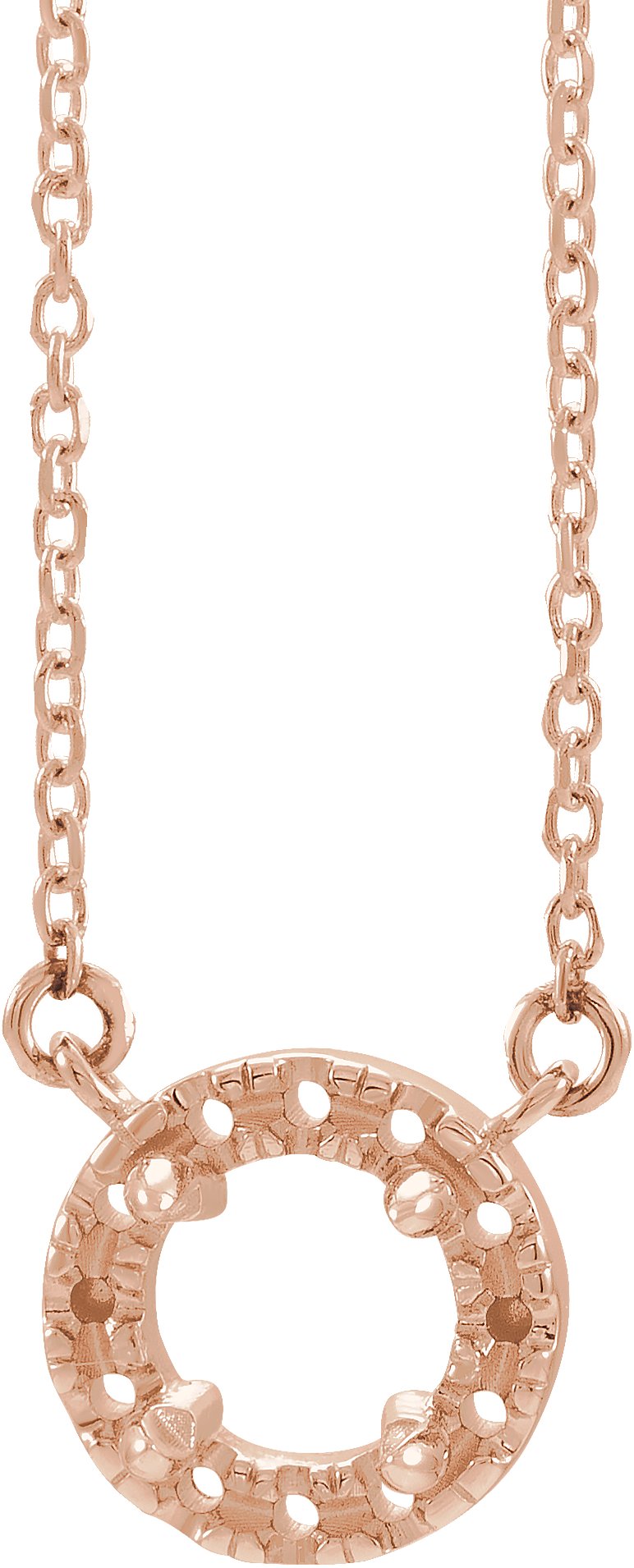 French-Set Halo-Style Necklace or Center
