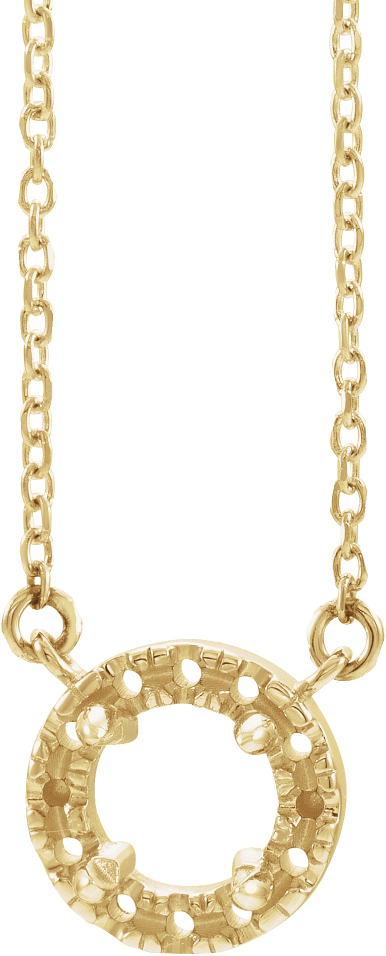 French-Set Halo-Style Necklace or Center