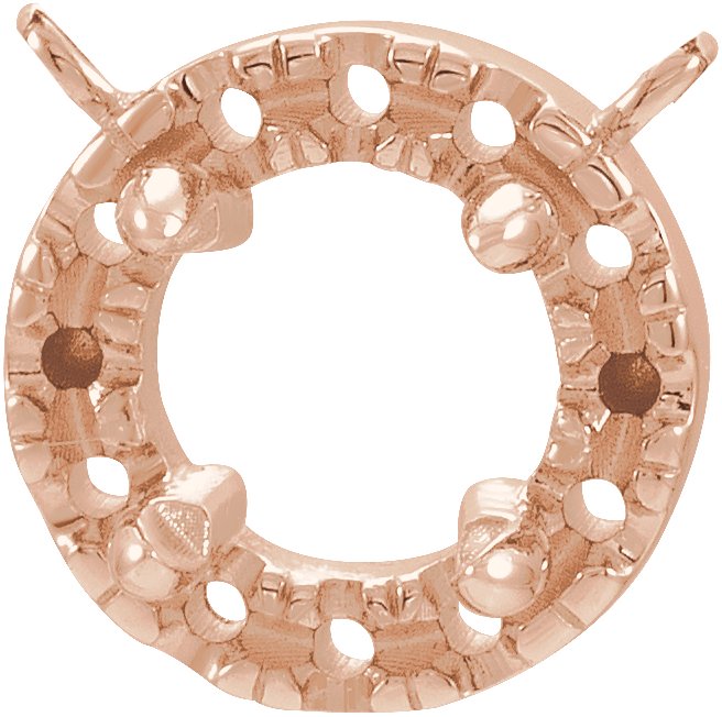 French-Set Halo-Style Necklace or Center