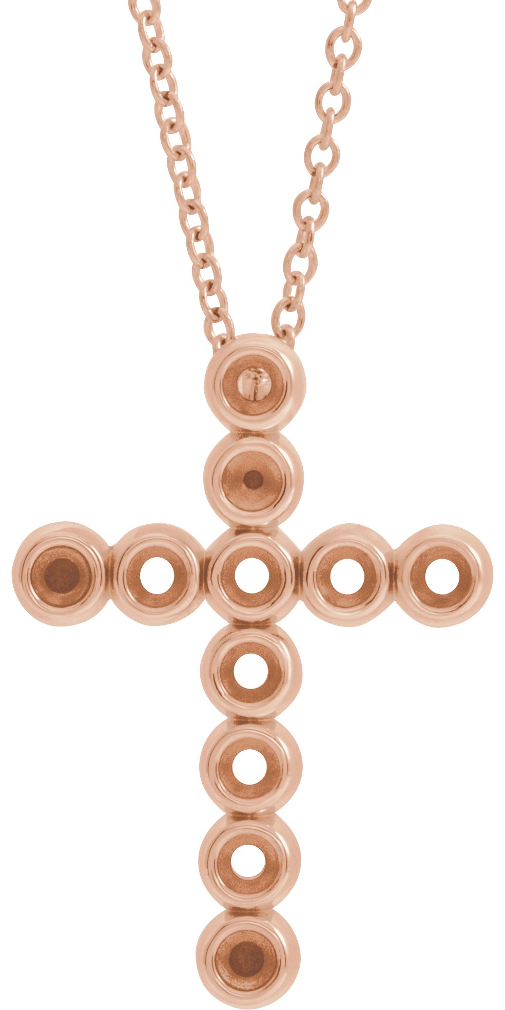 Bezel-Set Cross Necklace or Pendant