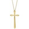 14K Yellow 38x18.5 mm Elongated Cross 20 inch Necklace Ref. 16180027
