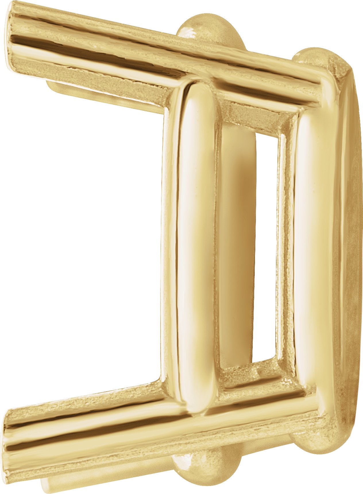 Cushion 4-Prong Earring Setting