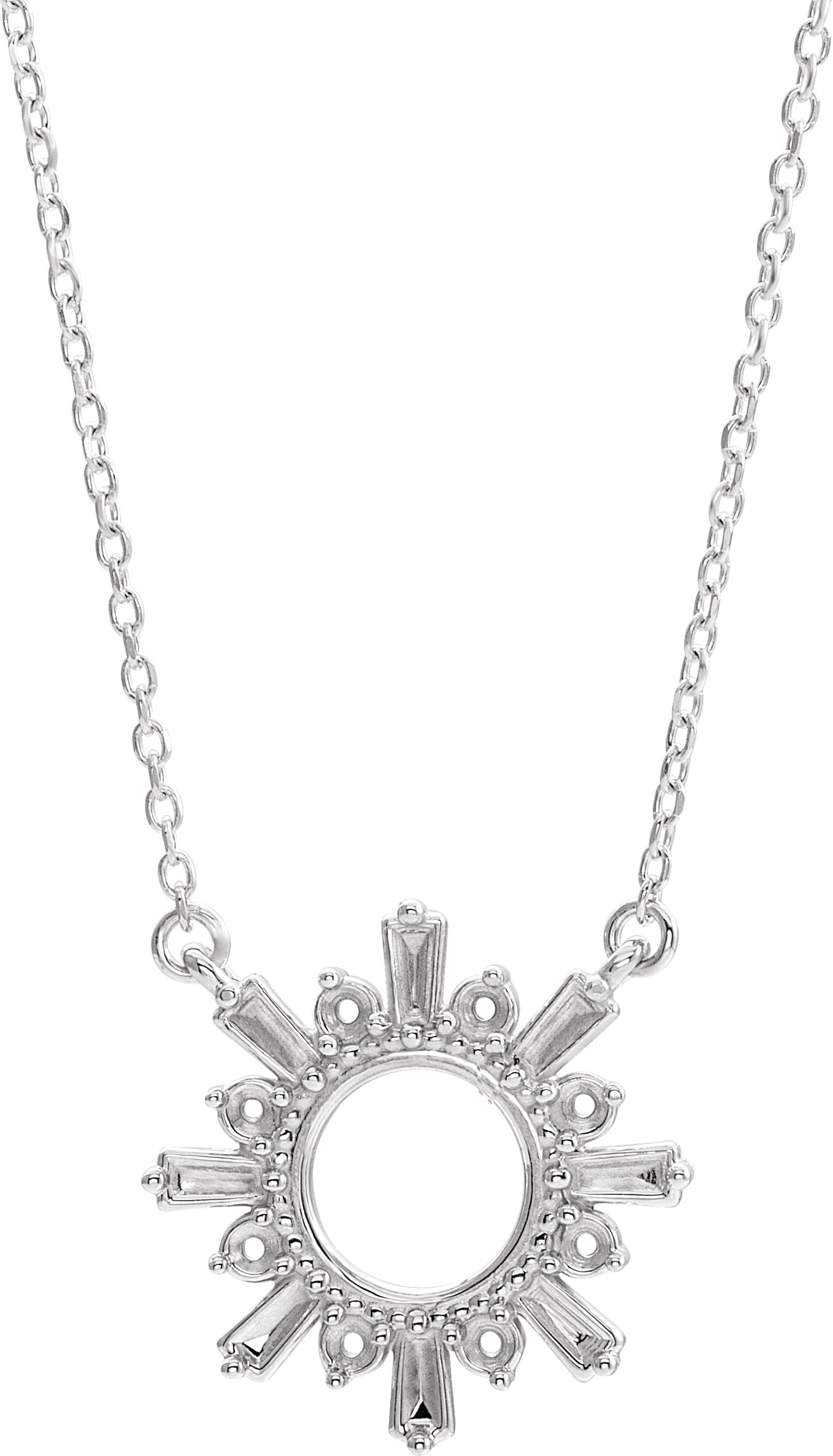 Accented Circle Necklace or Center