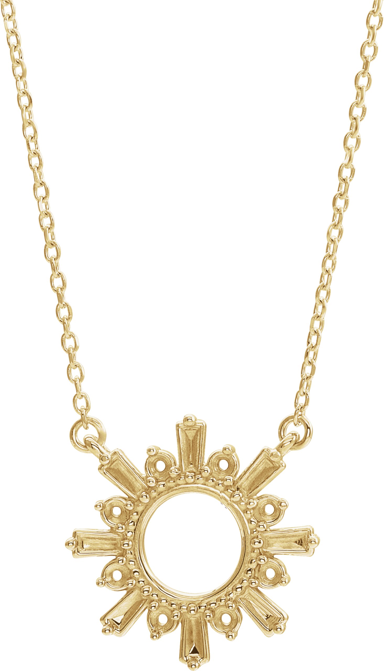 Accented Circle Necklace or Center