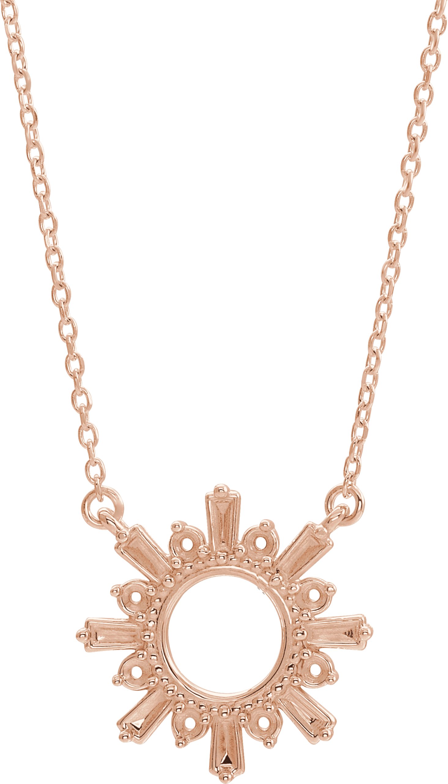 Accented Circle Necklace or Center