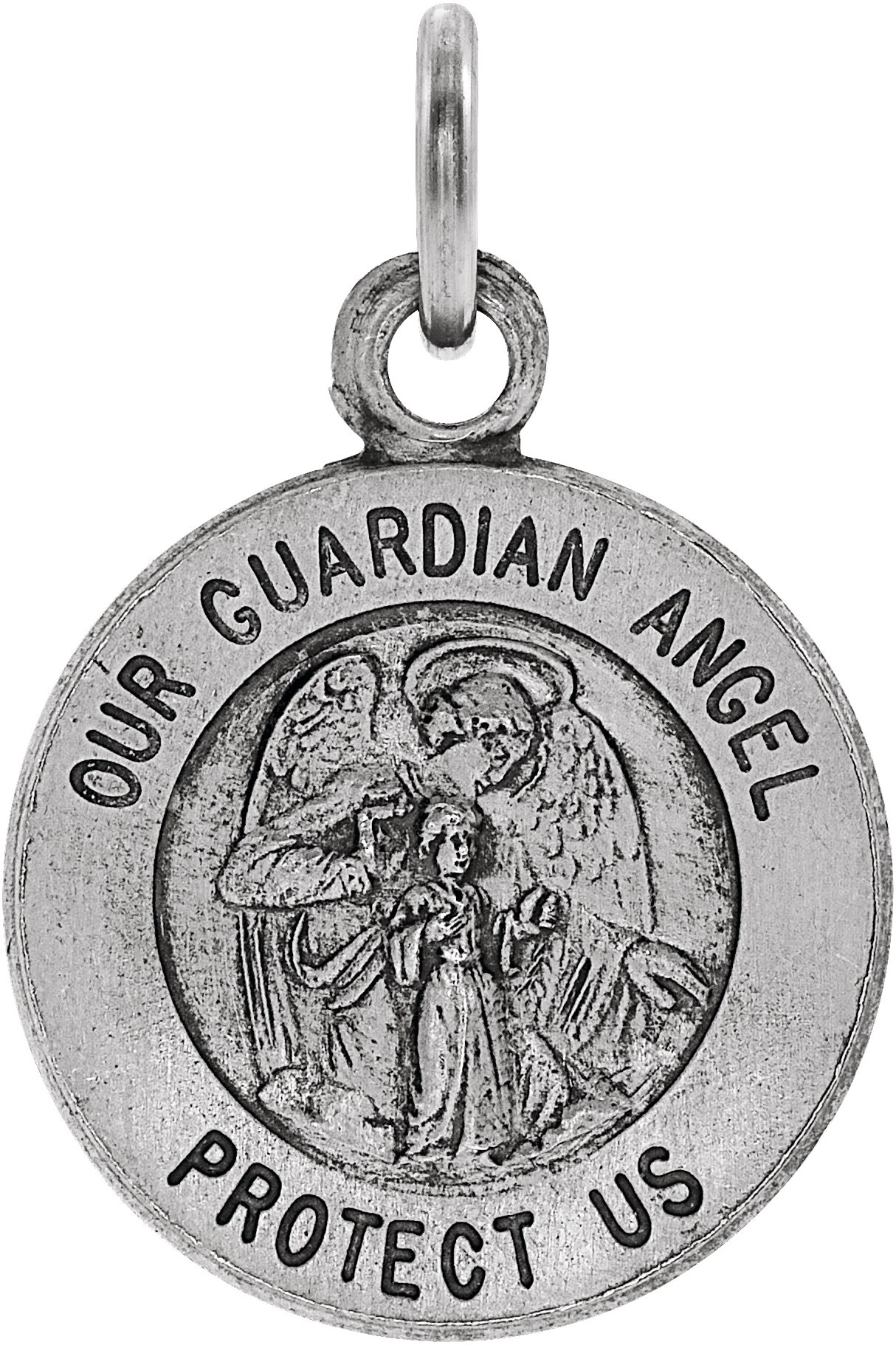Guardian Angel Medal Necklace or Pendant