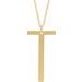 14K Yellow Gold-Plated Sterling Silver Block Initial T 16-18