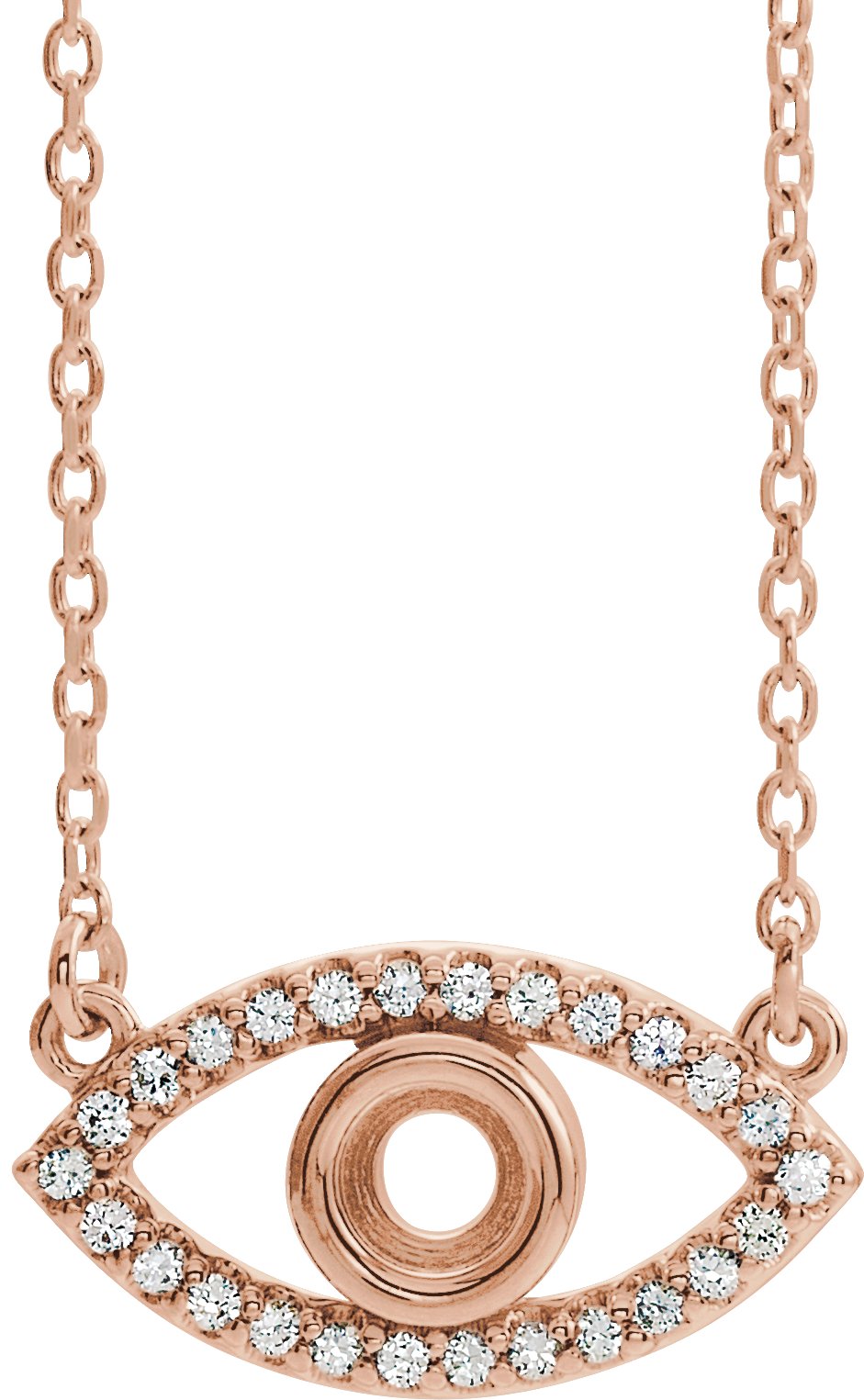 Accented Evil Eye Necklace or Center