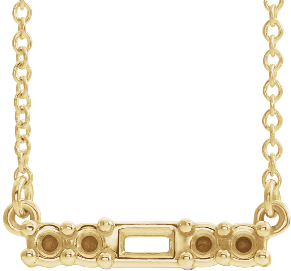Accented Bar Necklace or Center