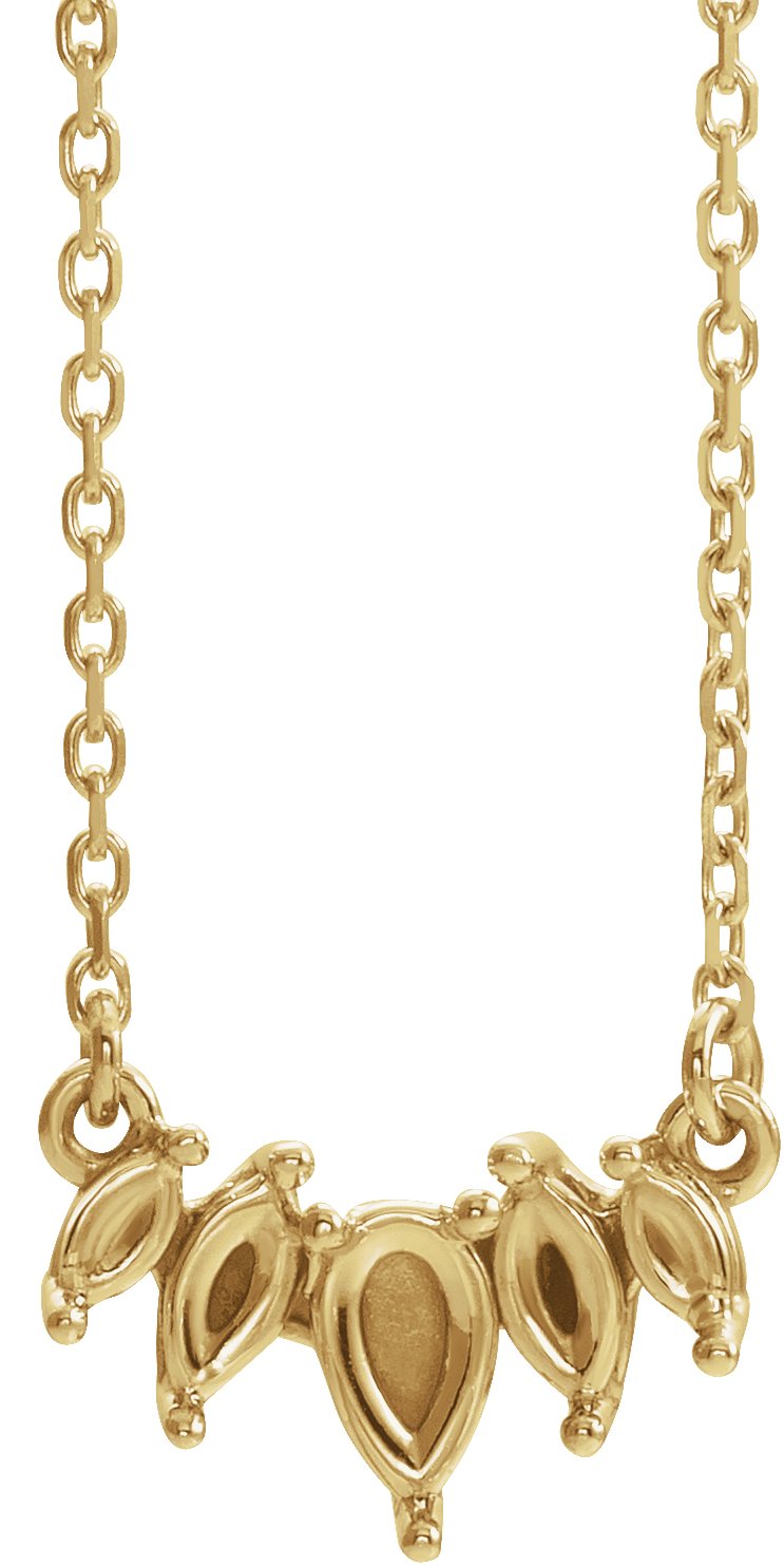 Curved Bar Necklace or Center