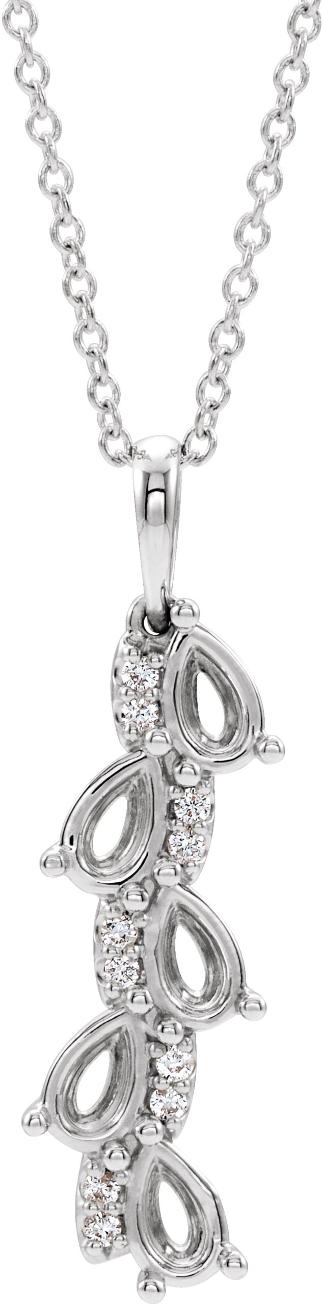 Accented Family Necklace or Pendant