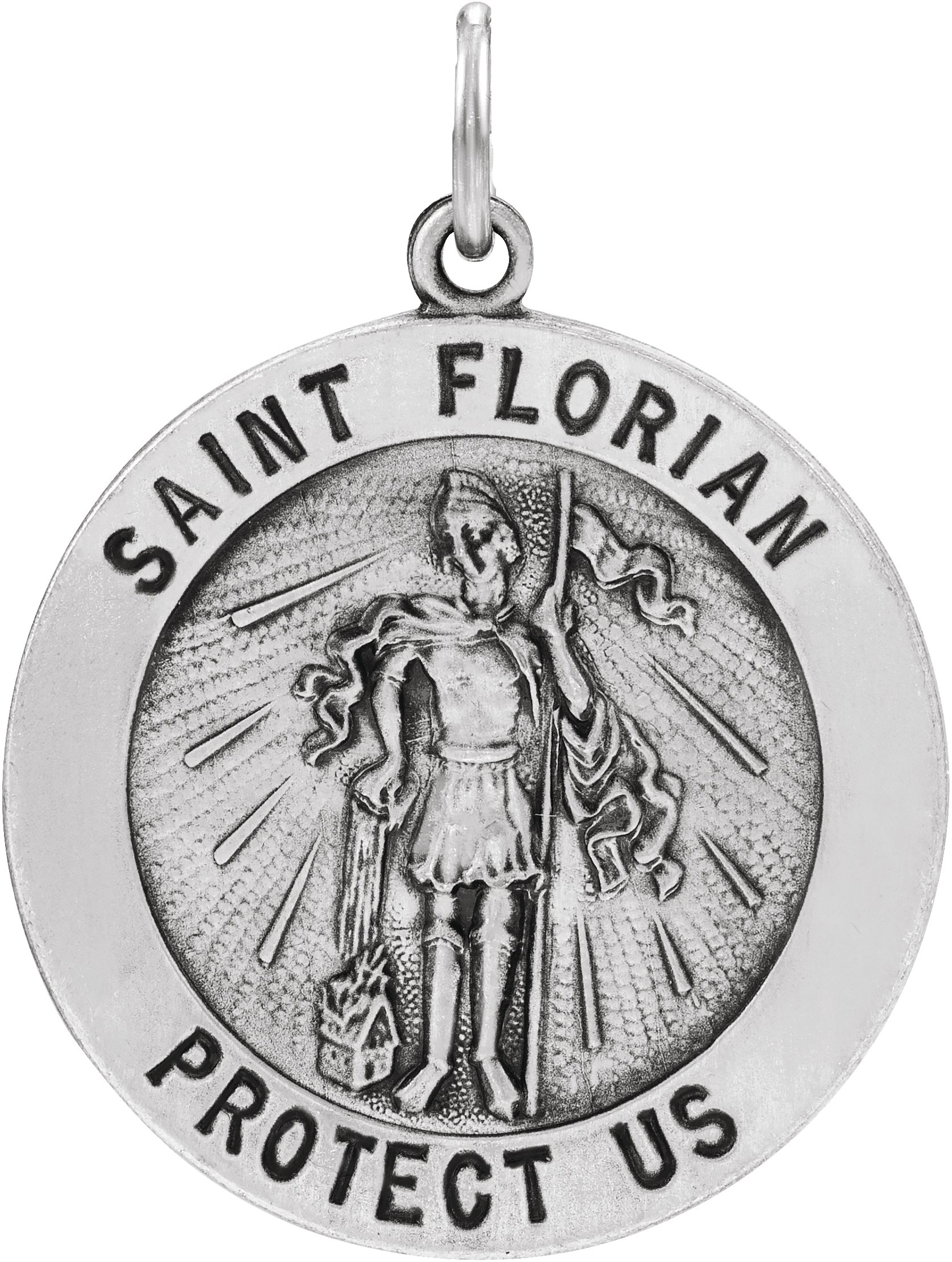 St. Florian Medal Necklace or Pendant