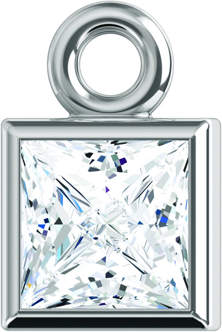 Bezel-Set Dangle