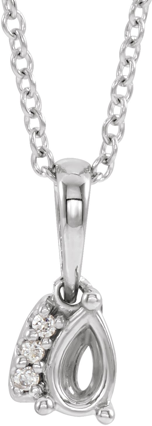 Accented Family Necklace or Pendant