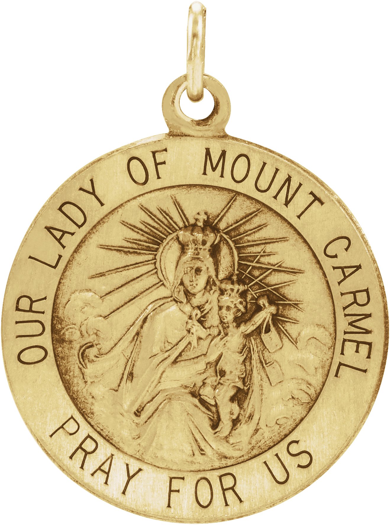 Our Lady of Mount Carmel Medal Pendant 15mm Ref 634938