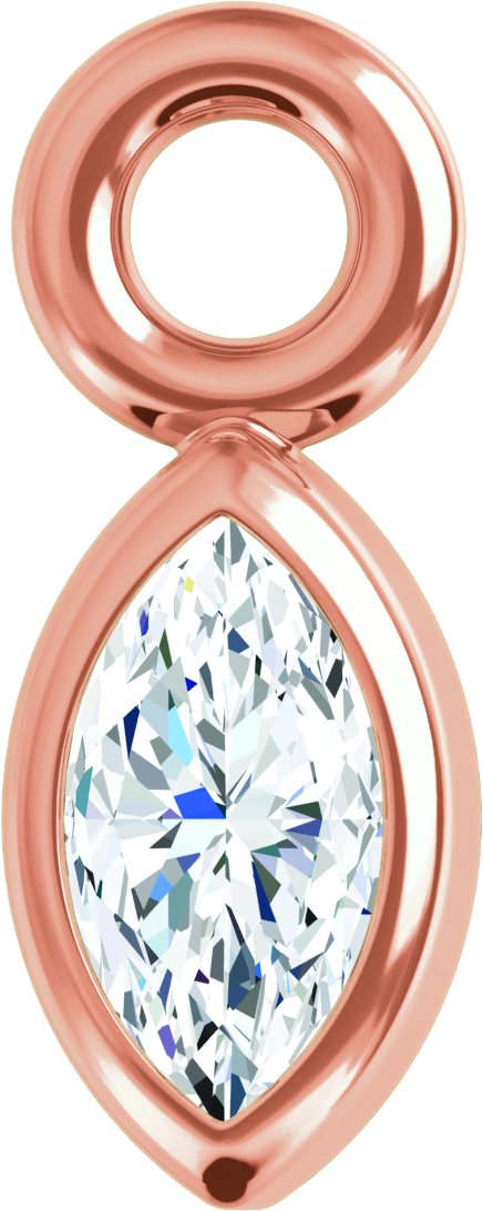 Bezel-Set Dangle