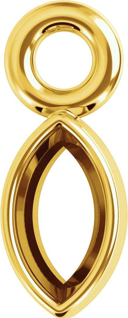 Bezel-Set Dangle