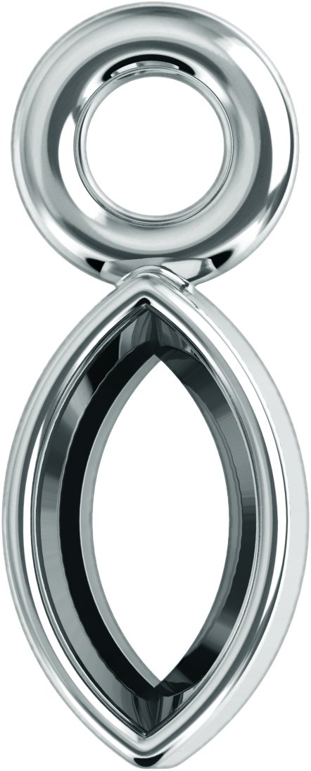 Bezel-Set Dangle