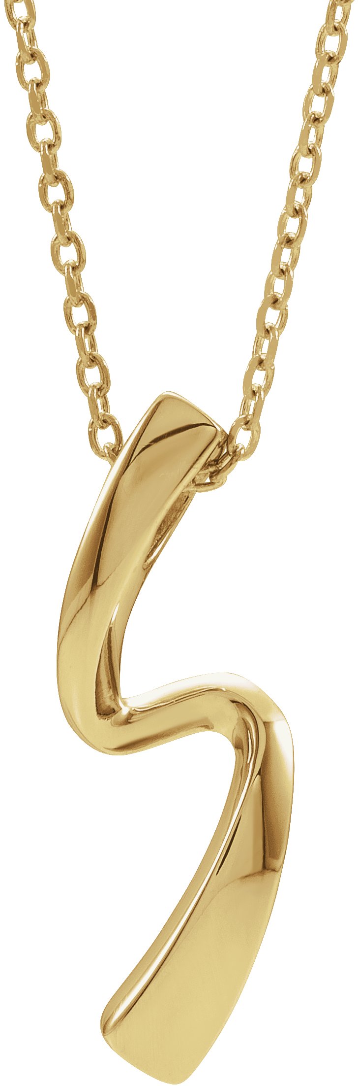 14K Yellow Freeform Necklace