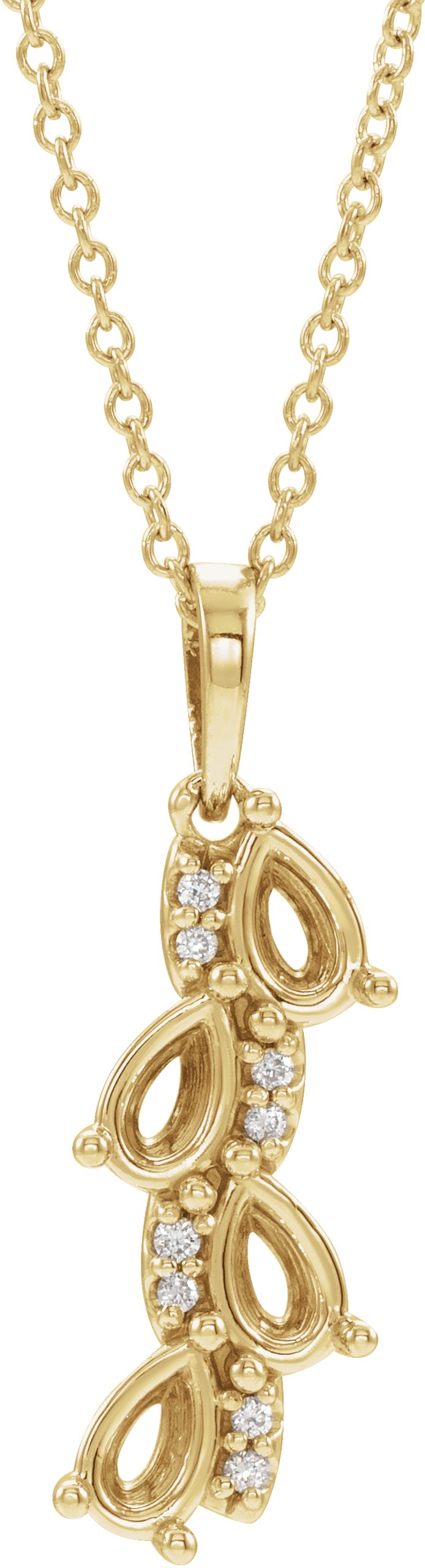 Accented Family Necklace or Pendant