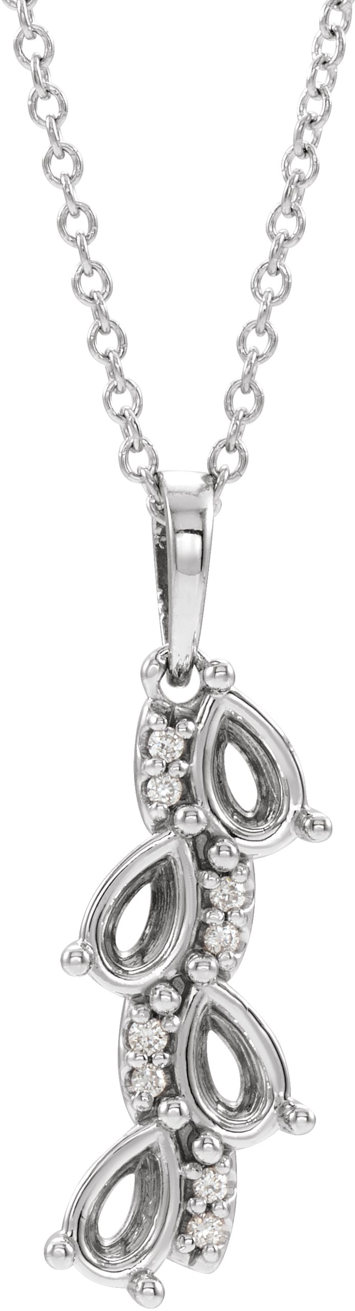Accented Family Necklace or Pendant