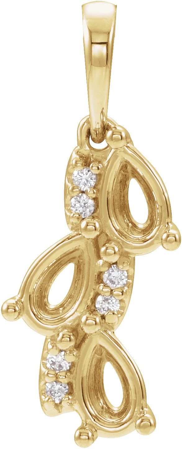 Accented Family Necklace or Pendant