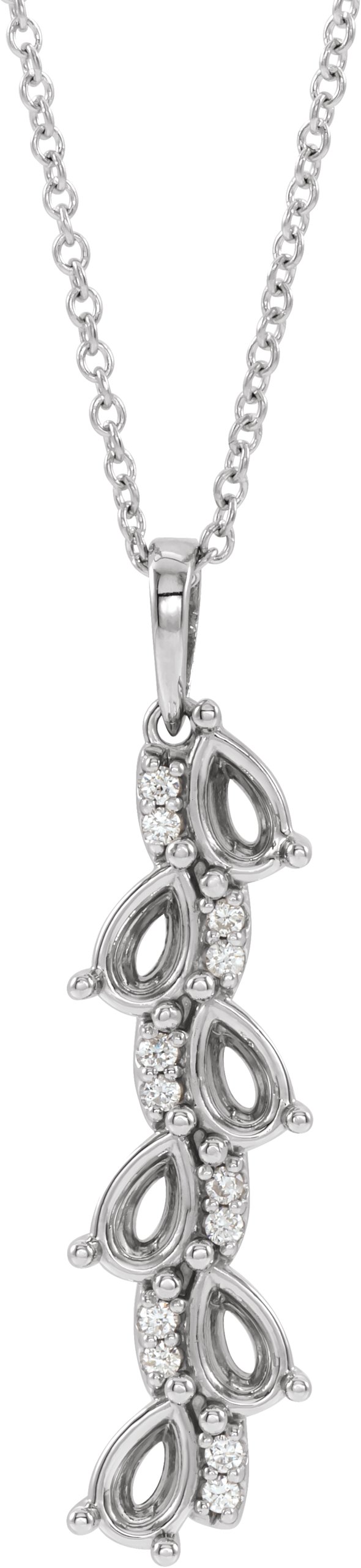 Accented Family Necklace or Pendant