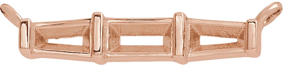 Three-Stone Bar Necklace or Center