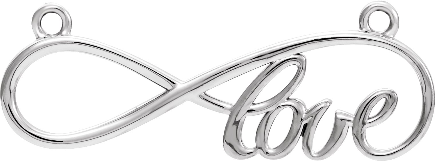Infinity-Inspired Love Necklace or Center
