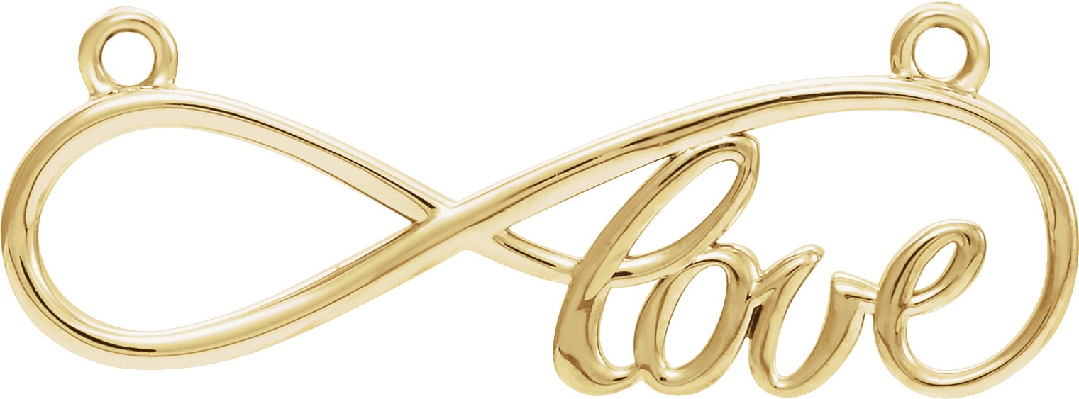 Infinity-Inspired Love Necklace or Center