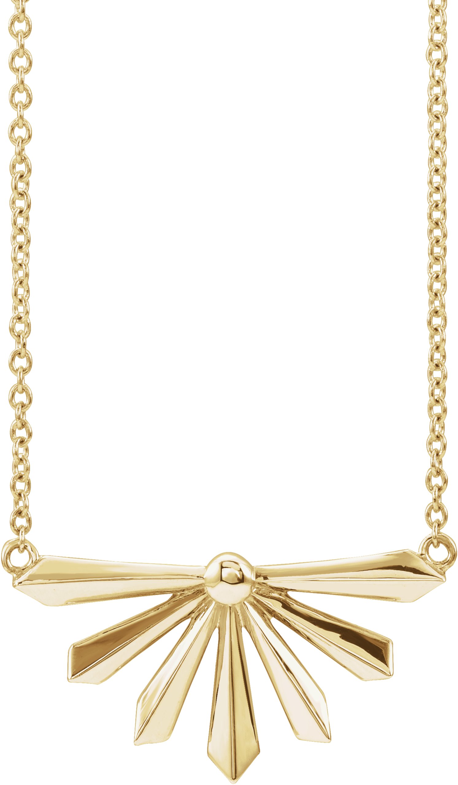 14K Yellow Star 18" Necklace