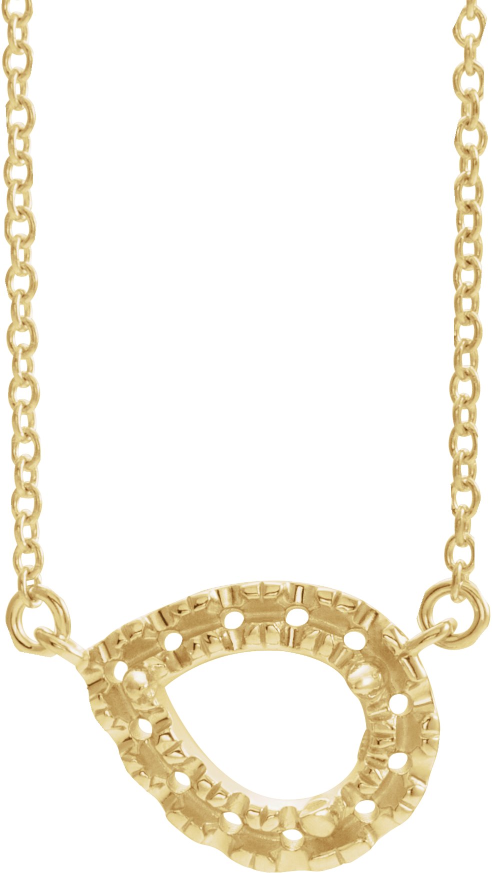 French-Set Halo-Style Necklace or Center