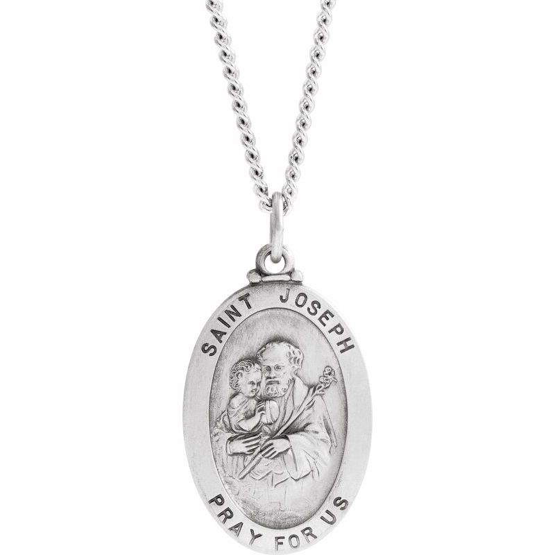 St. Joseph Medal Necklace or Pendant