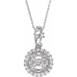 Halo-Style Necklace or Pendant