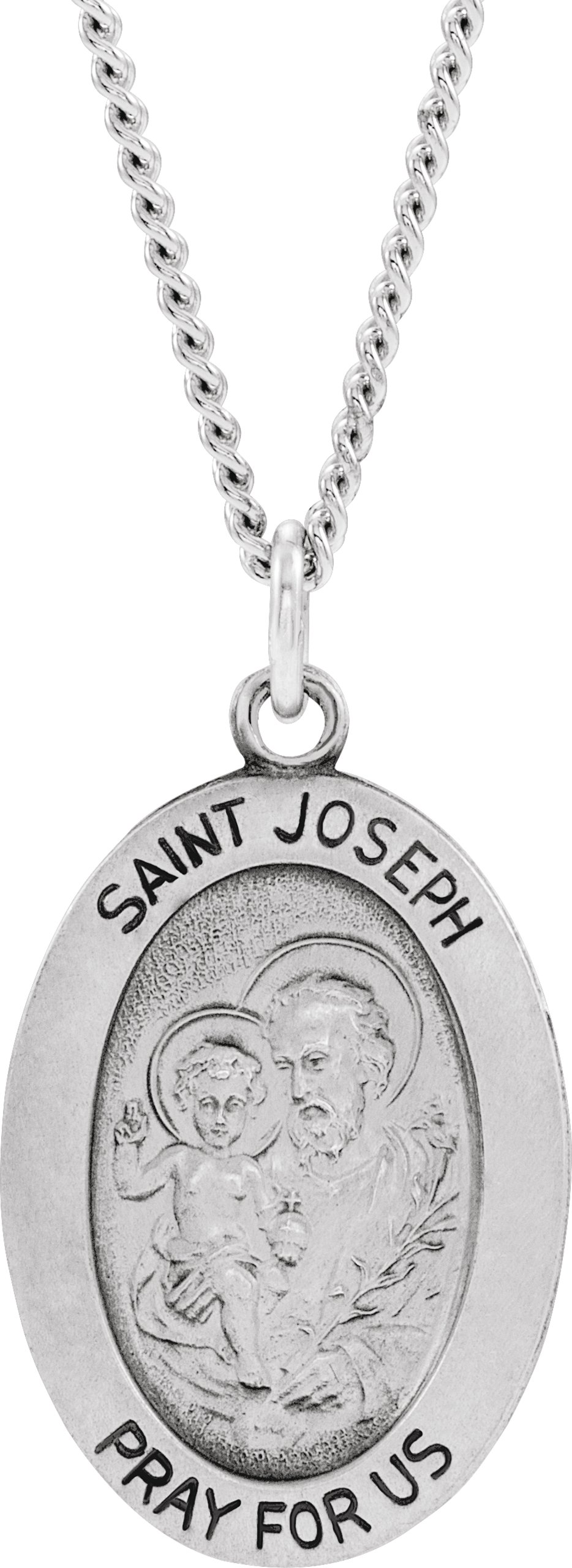 St. Joseph Medal Necklace or Pendant